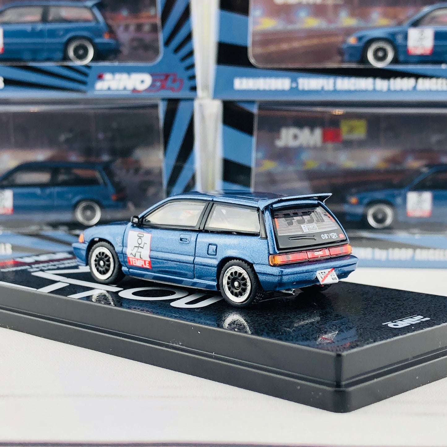 INNO64 JDM Collection HONDA CIVIC Si E-AT Kanjozoku - Temple Racing by Loop Angels IN64-EAT-JDM02