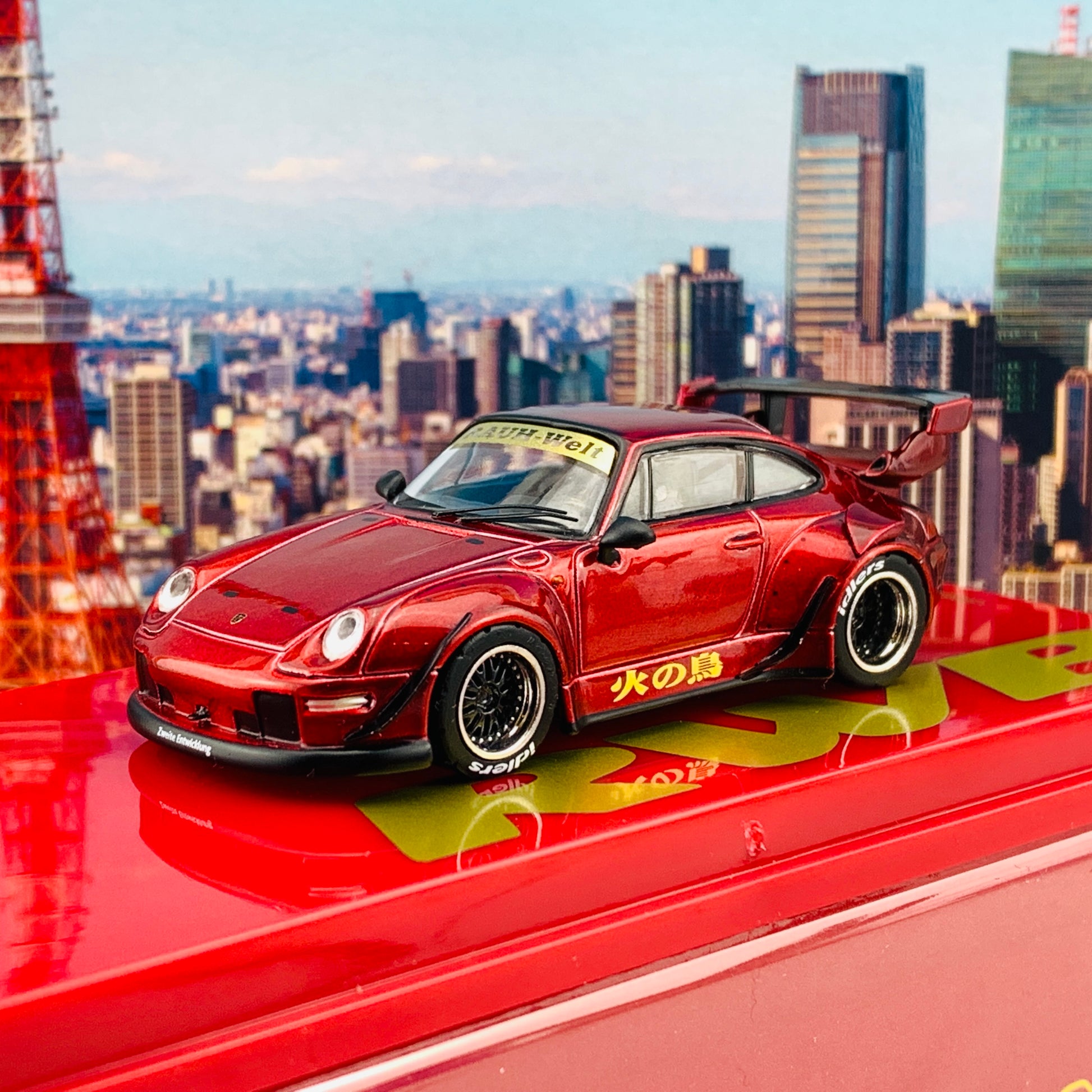Tarmac Works 1/64 RWB 993 火の鳥 Firebird Singapore Special Edition T64-017-BF