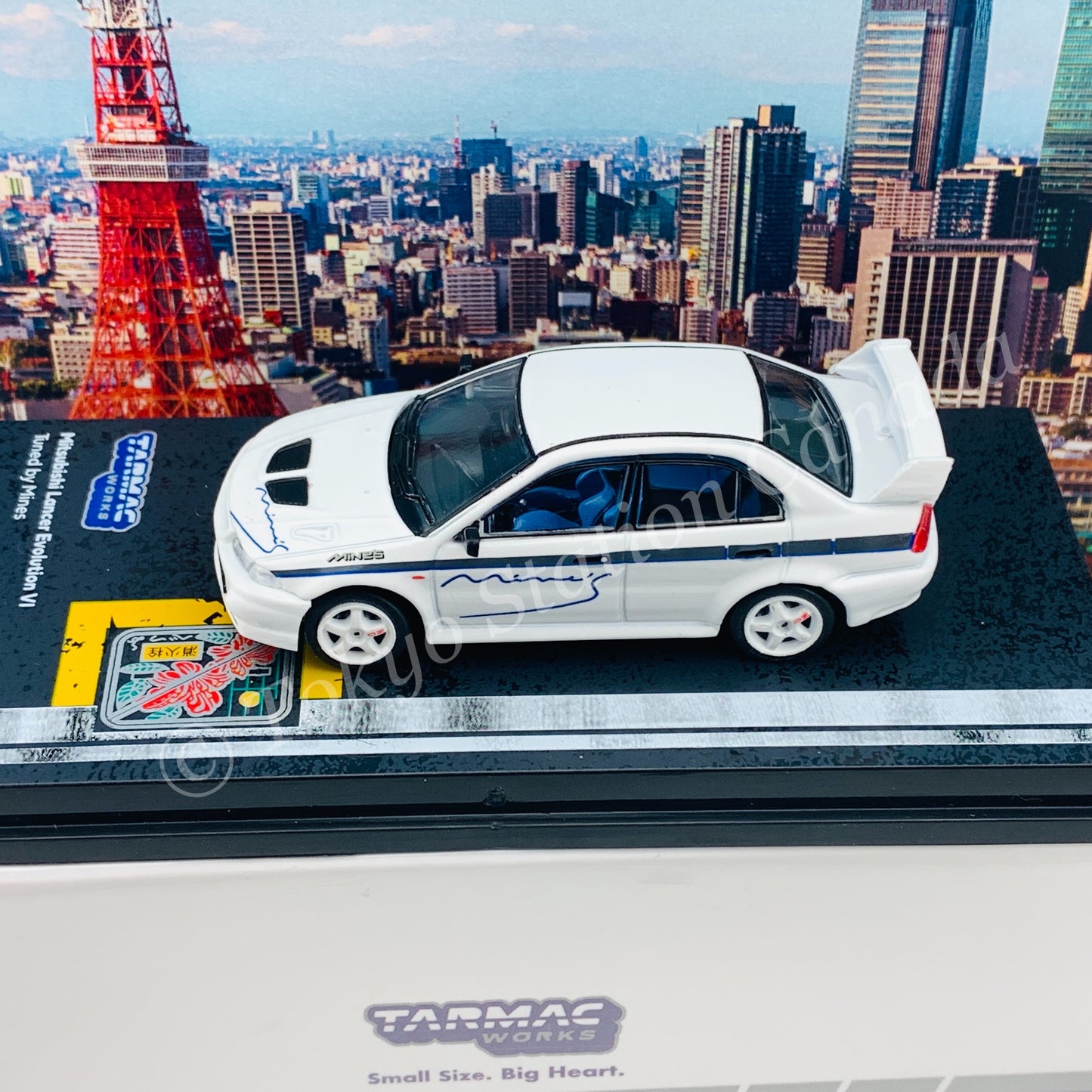 Tarmac Works ROAD64 1/64 Mitsubishi Lancer Evolution VI Tuned by Mine's T64R-021-MNE