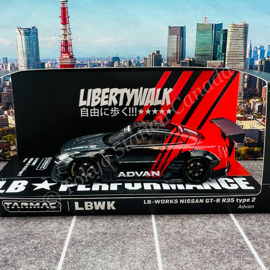 TARMAC WORKS HOBBY43 1/43 LB-WORKS NISSAN GT-R R35 type 2 Advan T43-019-ADV