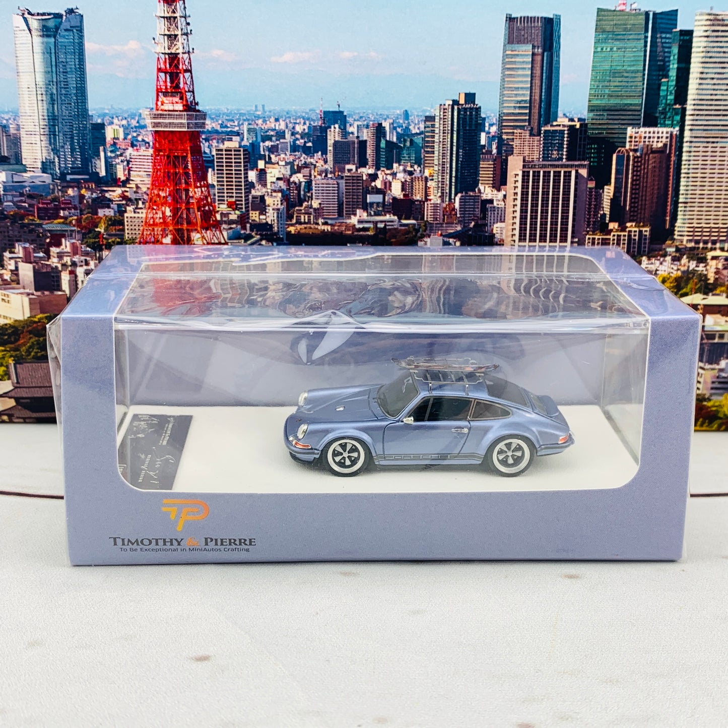 Timothy & Pierre Singer 911 with Luggage Rack & Surf Board