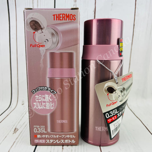 THERMOS Stainless Flask Slim Bottle 0.35L Pink FFM-350 P (4580244691913)