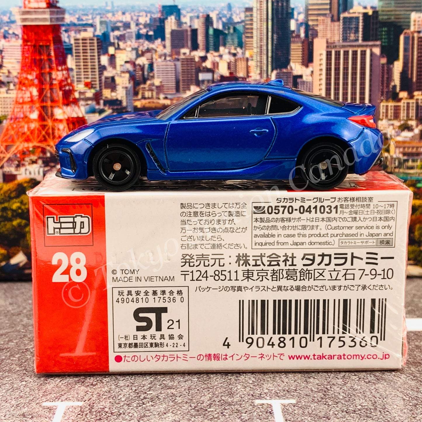 TOMICA 28 SUBARU BRZ 4904810175360
