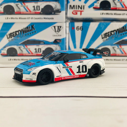 MINI GT LIBERTYWALK LB★WORKS Nissan GTR (R35) Cosmics Malaysia RHD MGT00066-R