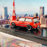 HOBBY JAPAN 1/64 Honda CIVIC Si (AT) 1984 Customized Version Red HJ641029CR