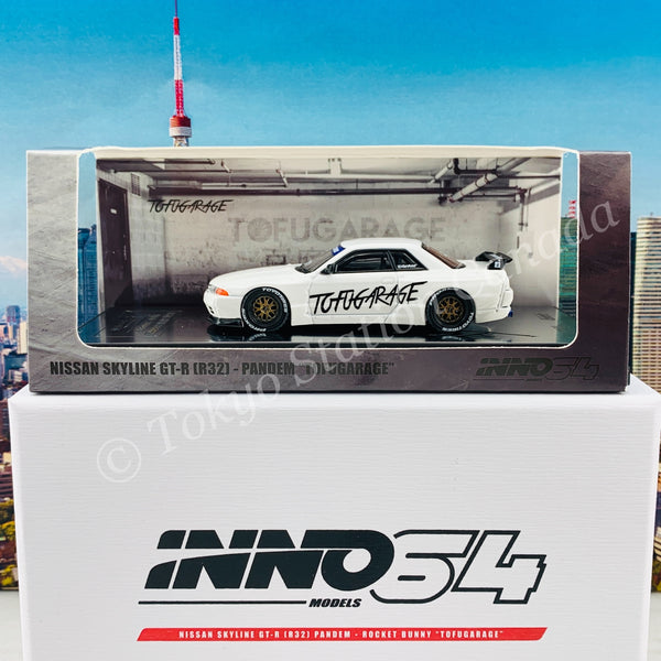 INNO64 1/64 NISSAN SKYLINE GTR R32 PANDEM "TOFUGARAGE"  IN64-R32P-TFGR