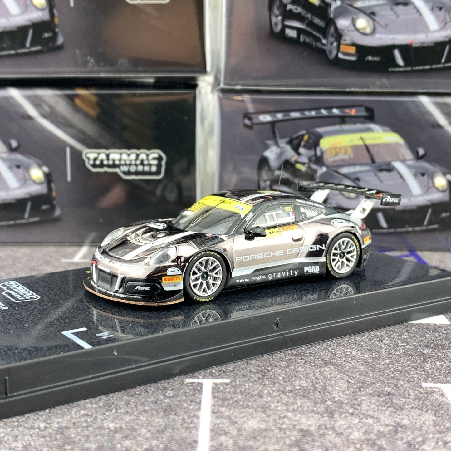 Tarmac Works 1/64 Porsche 911 GT3 R Macau GT Cup - FIA GT World Cup 2018  Mathieu Jaminet T64-032-18MGP991