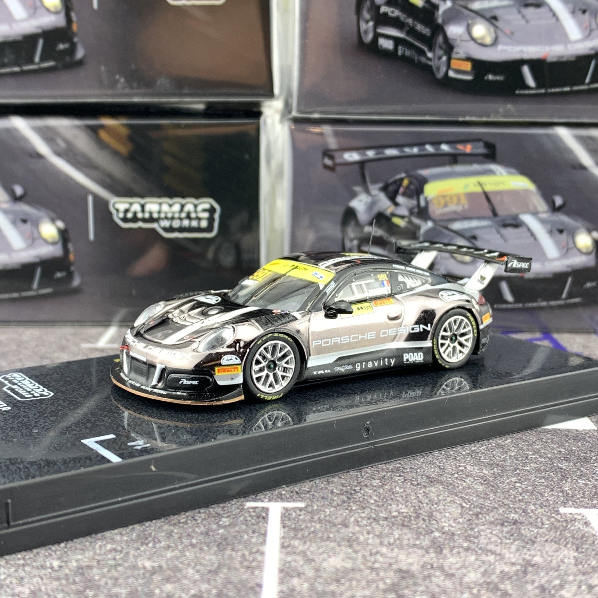 Tarmac Works 1/64 Porsche 911 GT3 R Macau GT Cup - FIA GT World Cup 2018  Mathieu Jaminet T64-032-18MGP991