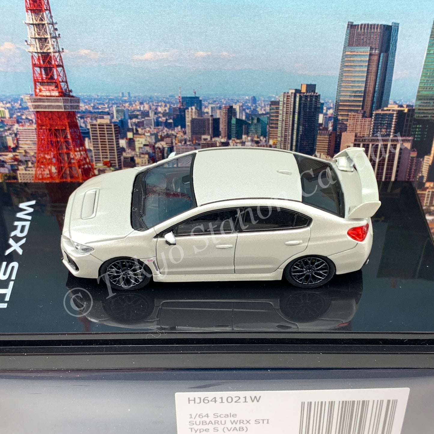 HOBBY JAPAN 1/64 SUBARU WRX STI Type S (VAB) Crystal White Pearl HJ641021W