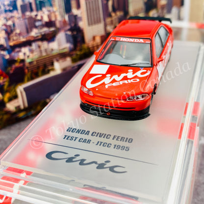 INNO64 1/64 HONDA CIVIC FERIO TEST CAR JTCC 1995 IN64-EG9-TC95