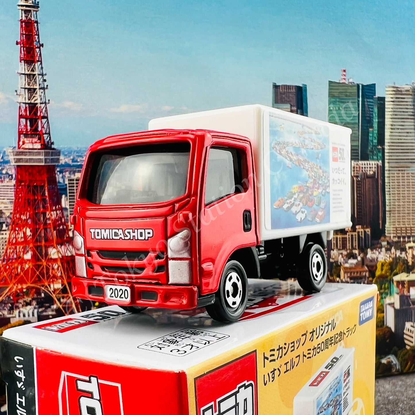 TOMICA SHOP ORIGINAL MODEL Isuzu ELF 50th Anniversary Truck 4904810177593