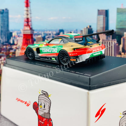 Sparky 1/64 MERCEDES-AMG GT3 NO.77 MERCEDES-AMG TEAM CRAFT-BAMBOO RACING 6TH FIA GT WORLD CUP MACAU 2019 EDOARDO MORTARA Y168
