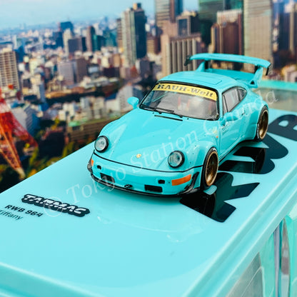 Tarmac Works 1/64 HOBBY64 RWB 964 Tiffany T64-037-TIF