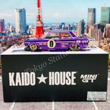 KaidoHouse x MiniGT 1/64 Datsun 510 Pro Street OG Purple LHD KHMG002