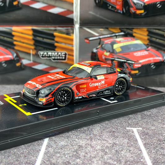 Tarmac Works 1/64 Mercedes-AMG GT3 Macau GT Cup - FIA GT World Cup 2018  2nd Place - Maro Engel T64-008-18MGP888