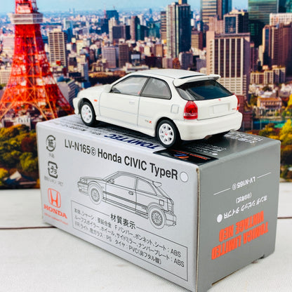 Tomytec Tomica Limited Vintage Neo 1/64 Honda Civic Type R 1999 (White) LV-N165c