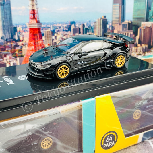 PARA64 1/64 Liberty Walk x BMW i8 Black LHD PA-55142