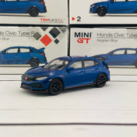 MINI GT 1/64 Honda Civic Type R (FK8) Aegean Blue (RHD) MGT00002-R