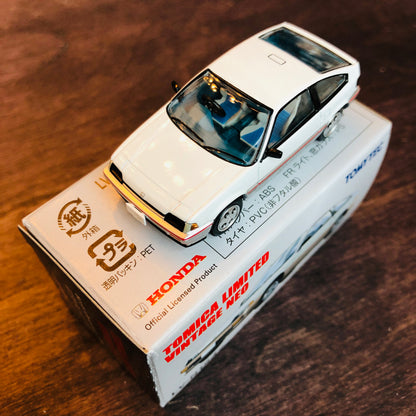 Tomica Limited Vintage Neo TOMYTEC 1/64 LV-N124d HONDA BALLADE SPORTS CRX (WHITE & SILVER)