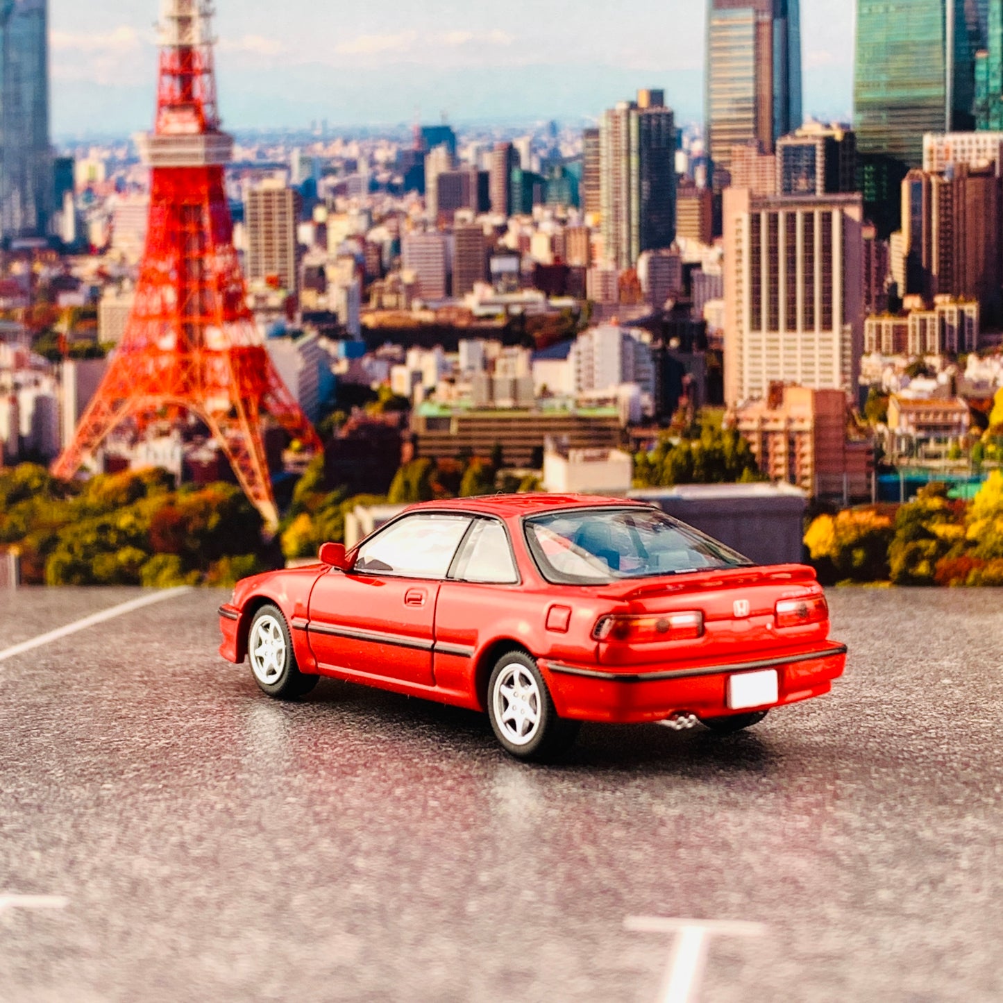 Tomytec Tomica Limited Vintage Neo 1/64 LV-N197a Honda Integra 3 Door Coupe Xsi Red (1991)