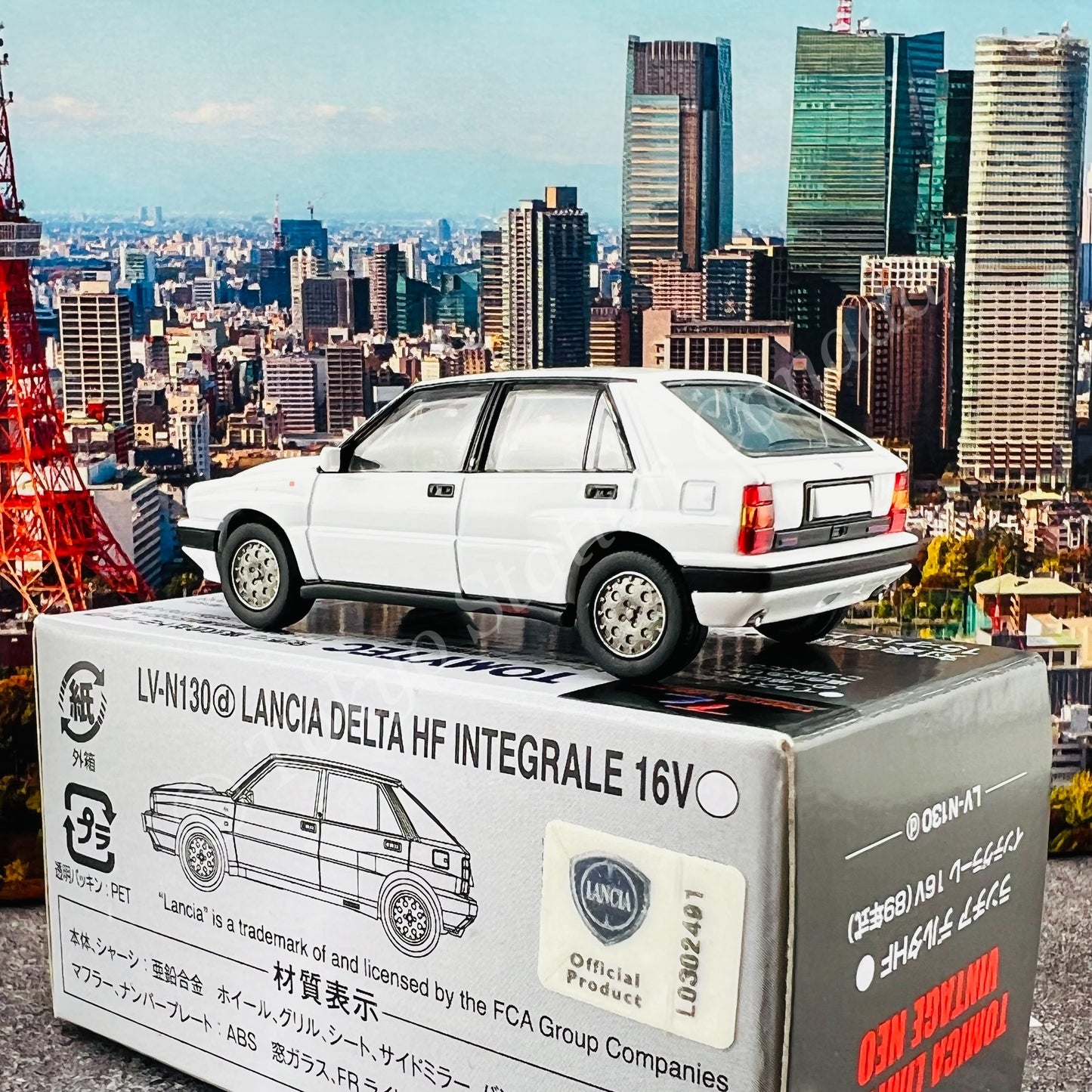 TOMYTEC Tomica Limited Vintage NEO 1/64 Lancia Delta HF Integrale 16V (white) LV-N130d
