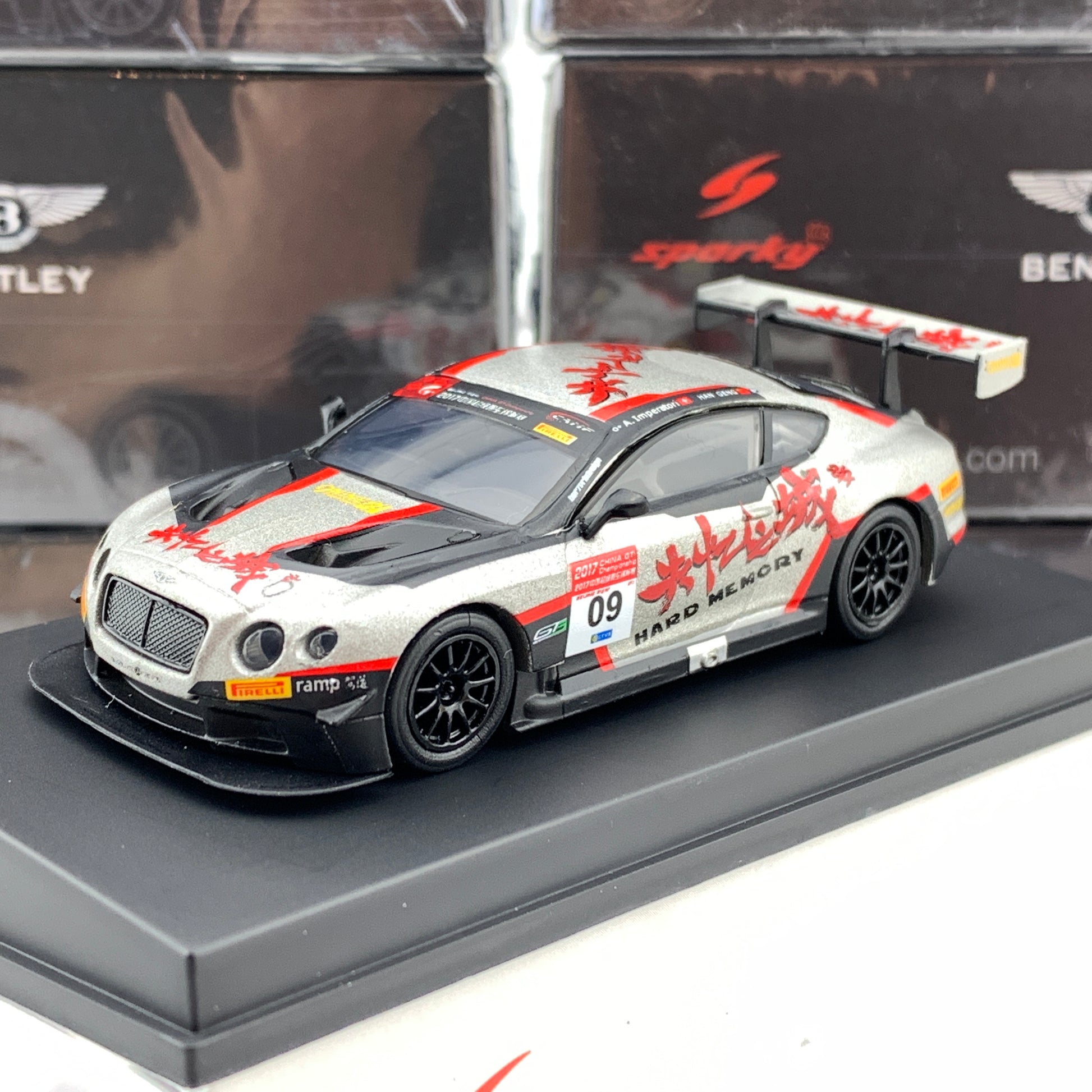 Sparky 1/64 BENTLEY CONTINENTAL GT3 NO.09 CHINA GT CHAMPIONSHIP 2017 HARD MEMORY BENTLEY TEAM ABSOLUTE H. GENG - A. IMPERATORI Y106