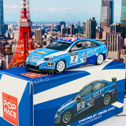 POP RACE 1/64 Chevrolet Cruze WTCC No.2 FIA WTCC 2011 Rob Huff PR64-CRUZE-11MWTCC025
