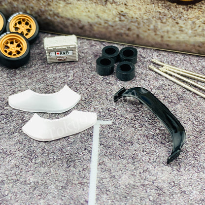 Tarmac Works 1/64 PARTS64 Rotiform HUR - Designed for RWB Models Gold T64W-006-GL