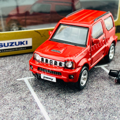 BM CREATIONS JUNIOR 1/64 Suzuki Jimny JB43 RED LHD (With Offroad Package) 64B0053