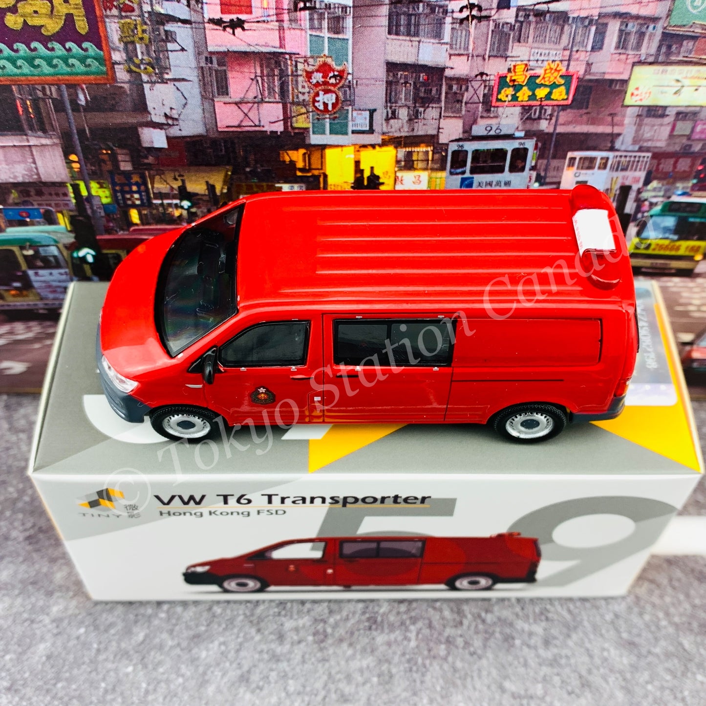 TINY 微影 59 Volkswagen T6 Transporter Hong Kong FSD 香港消防 ATC65263