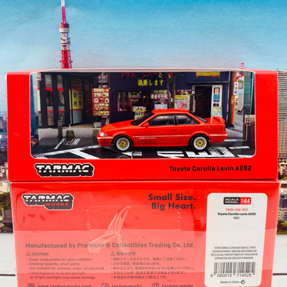Tarmac Works 1/64 Road Collection Toyota Corolla Levin AE92 RED T64R-036-RED