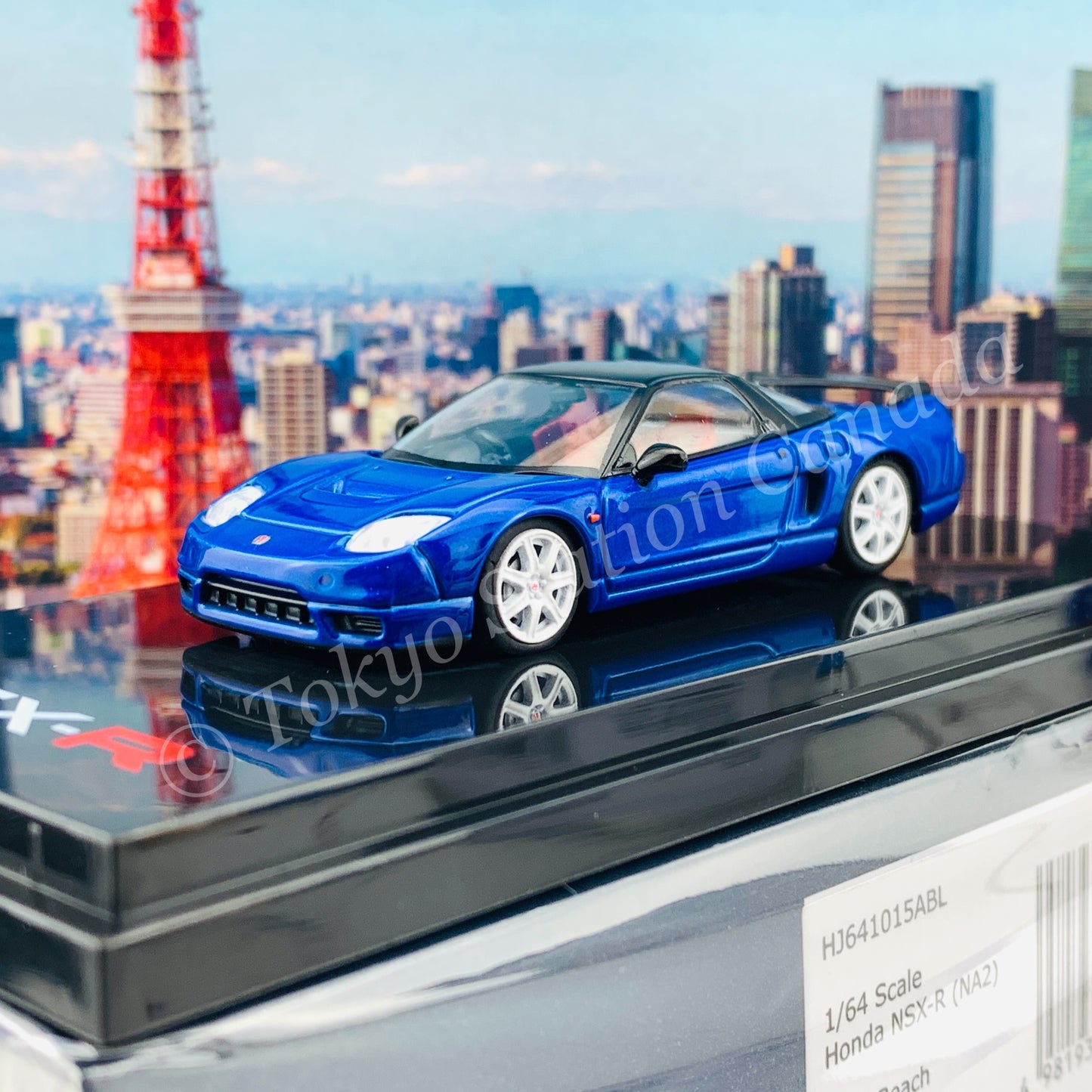 HOBBY JAPAN 1/64 Honda NSX-R (NA2) Long Beach Blue Pearl HJ641015ABL