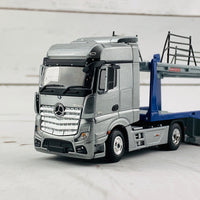 MINI GT 1/64 Mercedes-Benz Actros With Car Carrier Trailer RHD MGT00111-R