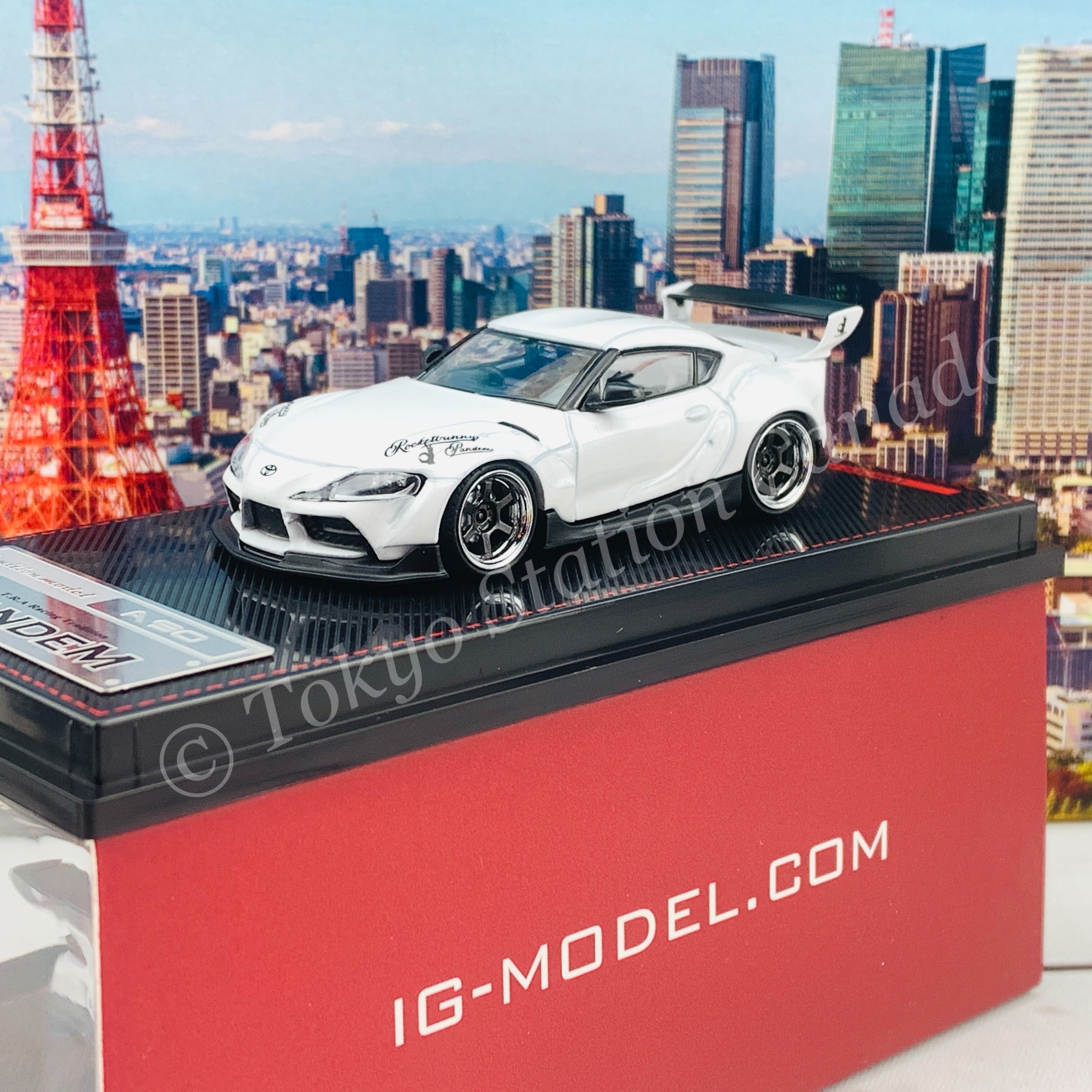 4R-190 ATOZ 1/64 トヨタ Supra A90 JDM ホワイト Ignition Model 1/64 PANDEM Supra (A90) Pearl White IG2333