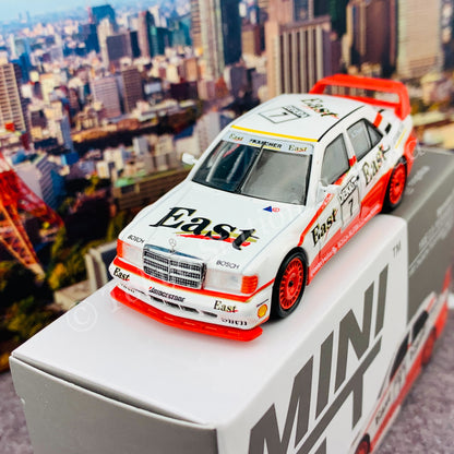 MINI GT 1/64 Mercedes-Benz 190E 2.5-16 Evolution II #7  "East" 1991 DTM LHD MGT00239-L