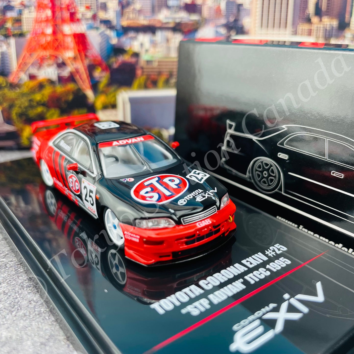INNO64 1/64 TOYOTA CORONA EXIV #25 "STP ADVAN" JTCC 1995 IN64-EXIV-AD