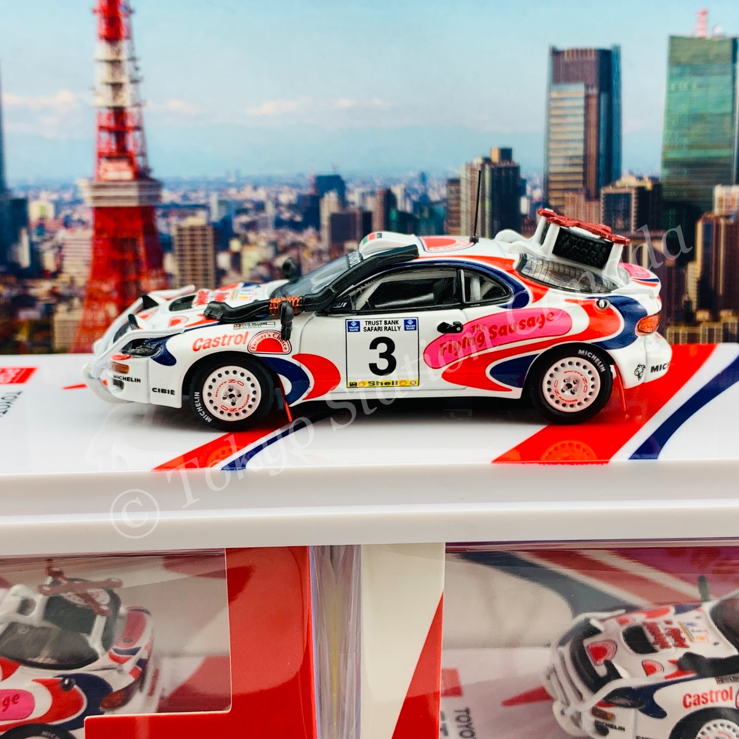 POPRACE 1/64 Toyota Celica GT-Four ST185 Safari Rally 1994 Winner #3 Ian Duncan/ David Williamson PR64-185-94WRC03
