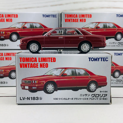 Tomica Limited Vintage 1/64 Nissan Gloria Gran Turismo Ultima (1991) LV-N183b