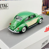Schuco 1/64 VW Kafer (Beetle) Green/Beige 452016800