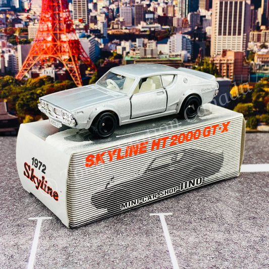 TOMICA x MINI CAR SHOP IINO 1972 Skyline HT 2000 GT-X MADE IN JAPAN