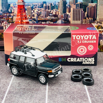 BM CREATIONS JUNIOR 1/64 Toyota 2015 FJ Cruiser - Black LHD 64B0139