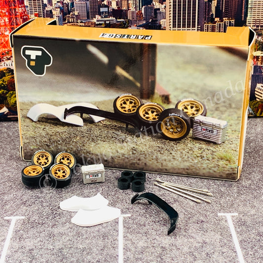 Tarmac Works 1/64 PARTS64 Rotiform HUR - Designed for RWB Models Gold T64W-006-GL