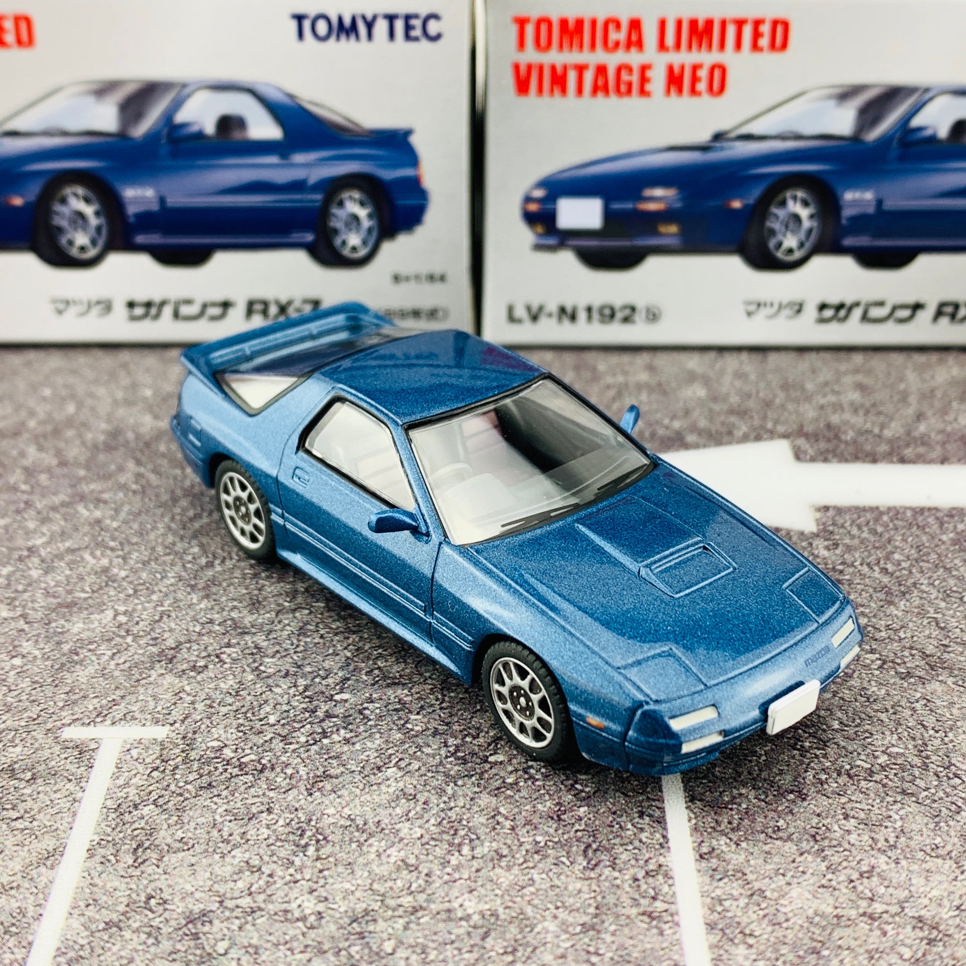 Tomica Limited Vintage Neo 1/64 Mazda Savanna RX7 GT-X (Year 1989) LV-N192b Blue