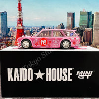 MINI GT x Kaido House 1/64 Datsun KAIDO 510 Wagon Hanami V1 LHD KHMG012