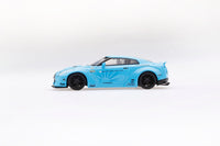 MINI GT LIBERTYWALK LB★WORKS Nissan GTR (R35) Light Blue - RHD