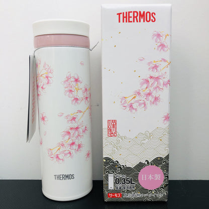 Thermos Japan Sakura Vaccum Insulated Bottle 0.35L JNY-352 (HNZ) Made in Japan