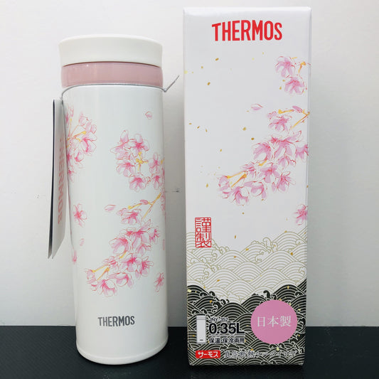 Thermos Japan Sakura Vaccum Insulated Bottle 0.35L JNY-352 (HNZ) Made in Japan
