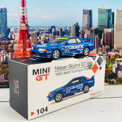 MINI GT 1/64 Nissan Skyline GT-R R32 Gr. A #12  Calsonic 1993 Japan Touringcar Championship RHD MGT00104-R