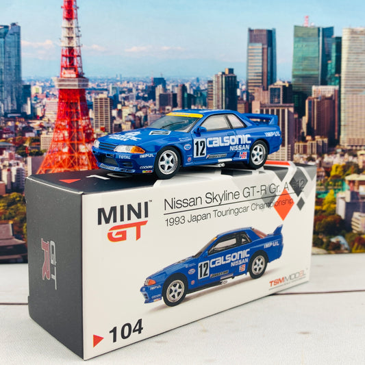 MINI GT 1/64 Nissan Skyline GT-R R32 Gr. A #12  Calsonic 1993 Japan Touringcar Championship RHD MGT00104-R