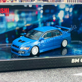 BM CREATIONS JUNIOR 1/64 Mitsubishi Lancer Evolution VII BLUE RHD with Extra Wheel Set and Lowering Parts 64B0088
